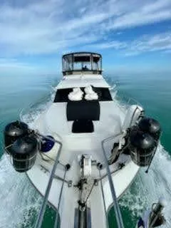 Slide: The Image of Carver Yachts 440 Aft Cabin Motor Yacht 1993 - 4