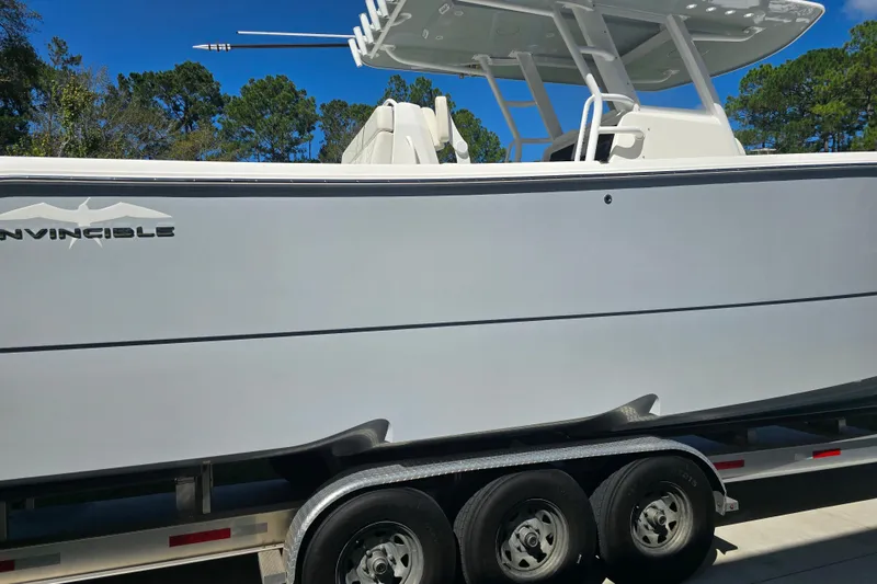 Slide: The Image of Interior view of 2022 Invincible 33 Catamaran hull structure. - 5