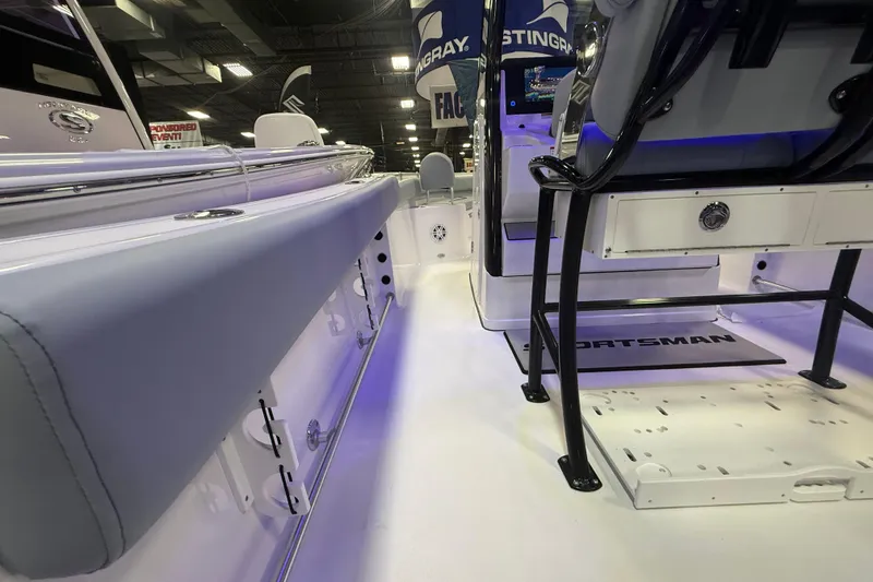 Slide: The Image of 2026 Sportsman Heritage 231 Center Console interior with sleek seating and modern design. - 6