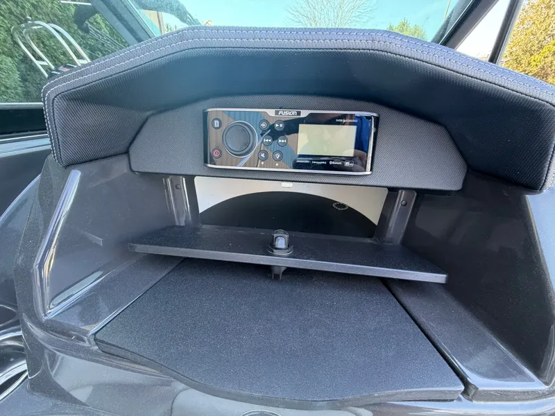 Slide: The Image of 2019 Monterey 224FS boat with Fusion MS-RA205 stereo system. - 27