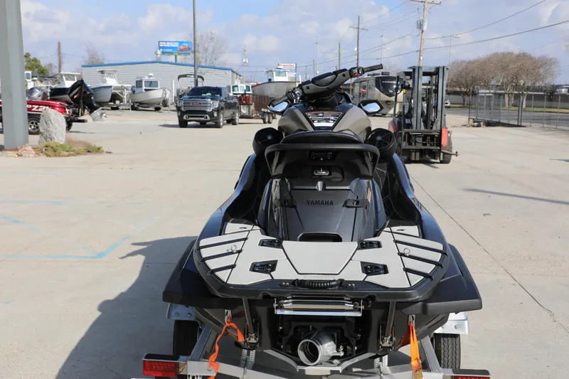 Slide: The Image of 2025 Yamaha WaveRunner FX HO on trailer in outdoor dealership lot. - 12