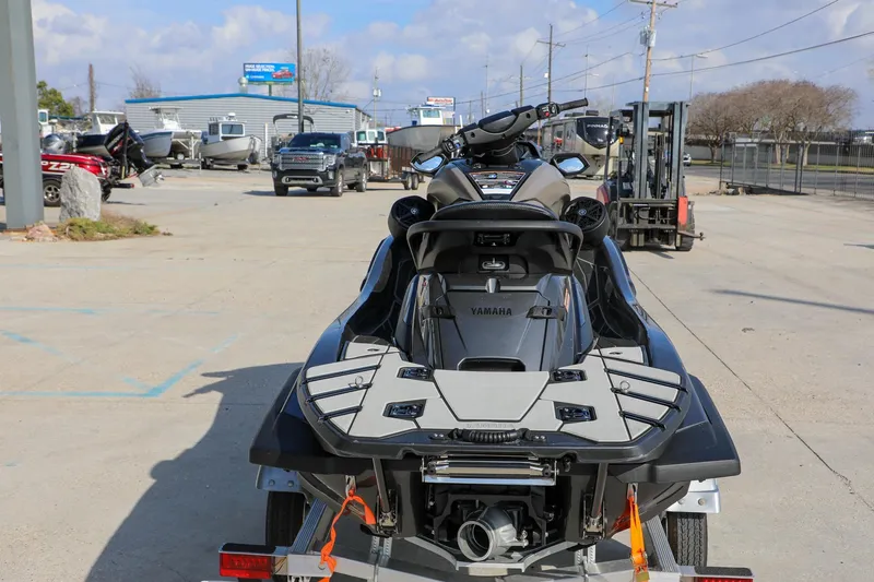 Slide: The Image of 2025 Yamaha WaveRunner FX HO on trailer in outdoor dealership lot. - 8