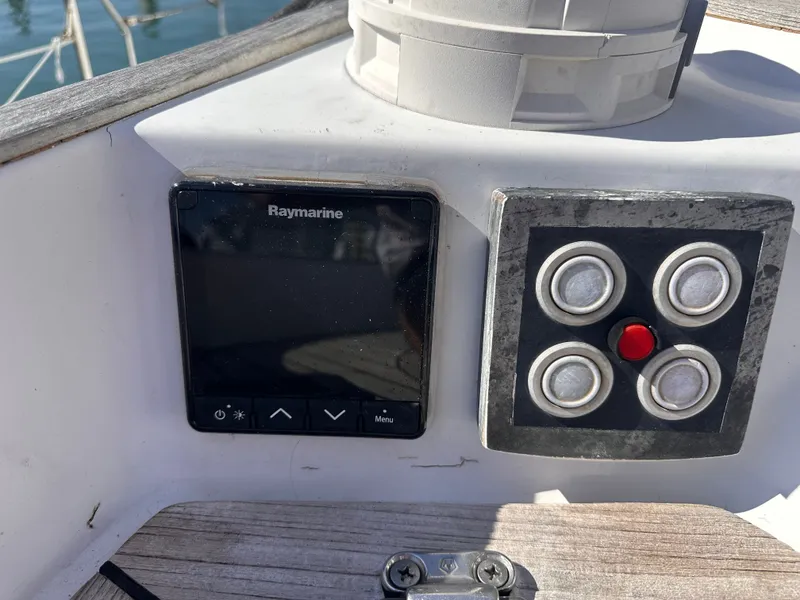 Slide: The Image of Control panel of a 2002 Northwind 58 yacht. - 21