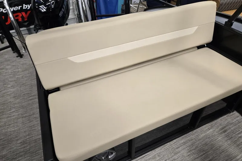 Slide: The Image of Beige seating on 2026 Godfrey EX 2286 SFLX boat, showcasing modern design. - 13