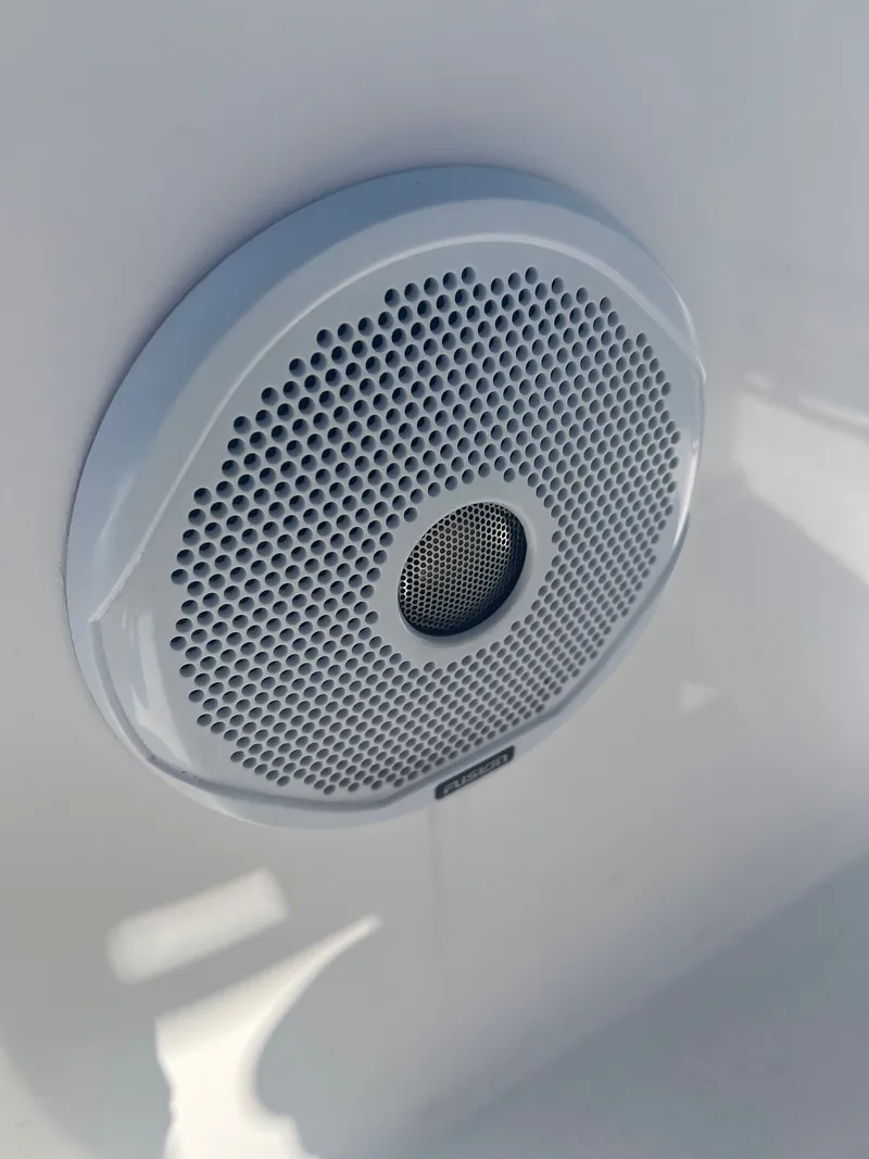 Slide: The Image of Round speaker in a 2006 Concept 27 boat. - 21