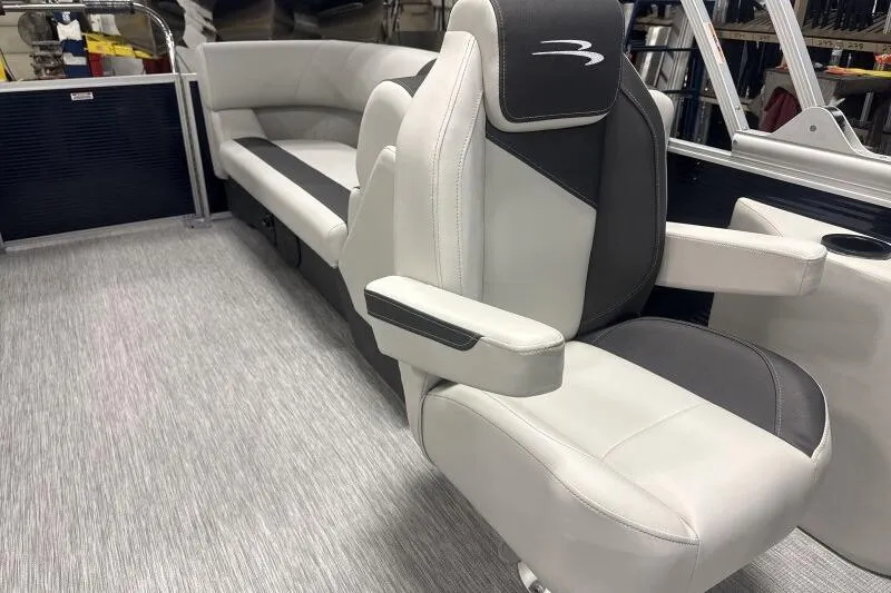 Slide: The Image of 2026 Bennington 22 SSRSF boat interior with luxurious seating and modern design. - 15