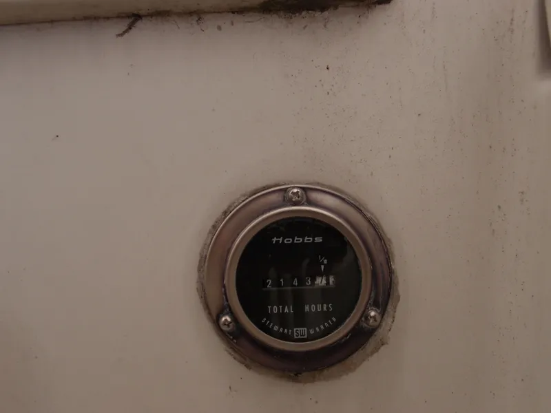 Slide: The Image of Hobbs hour meter on C&C 37 boat, year 1985. - 44