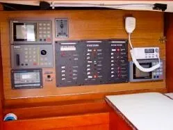 Slide: The Image of Control panel of a 1985 C&C 37 yacht. - 9