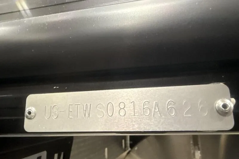 Slide: The Image of 2026 Bennington 23 SSBSF boat identification plate with serial number. - 9