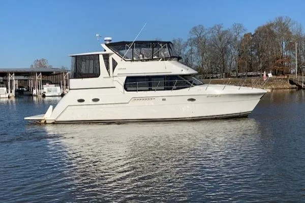 Slide: The Image of Carver Yachts 406 Aft Cabin Motor Yacht 1999 - 3