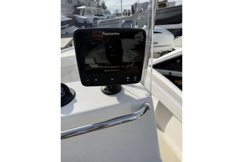 Slide: The Image of Raymarine Dragonfly-7 on 2018 NorthCoast 190 Center Console boat dashboard. - 7