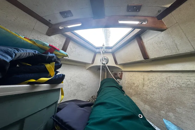 Slide: The Image of looking into the cabin from the companionway - 28