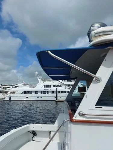 Slide: The Image of Hatteras 77 Cockpit Motor Yacht 1987 - 4