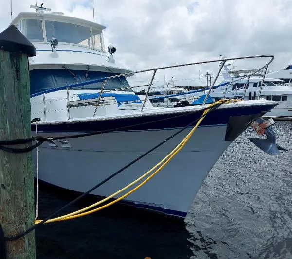 Slide: The Image of Hatteras 77 Cockpit Motor Yacht 1987 - 5