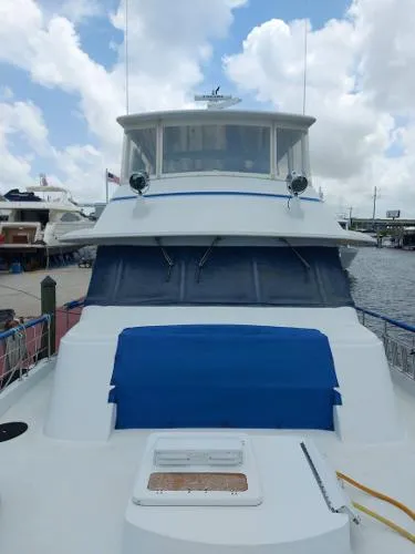 Slide: The Image of Hatteras 77 Cockpit Motor Yacht 1987 - 6