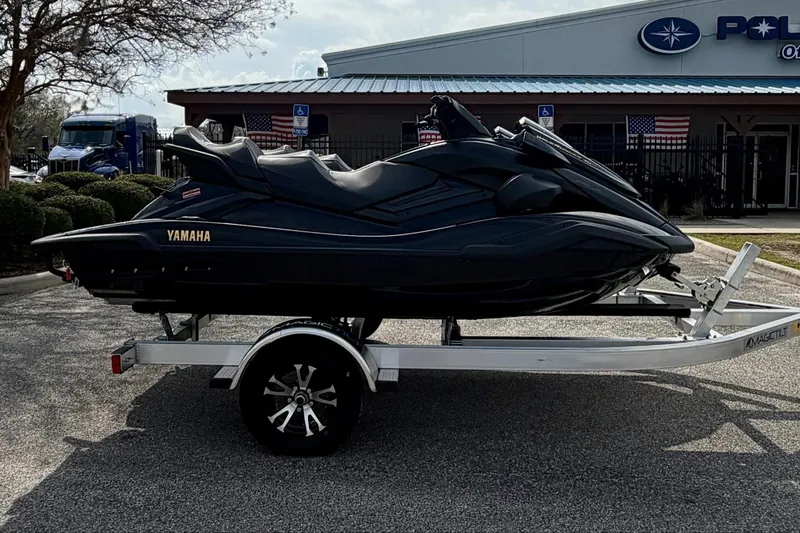 Slide: The Image of 2026 Yamaha WaveRunner FX Limited SVHO on trailer, parked outdoors. - 5