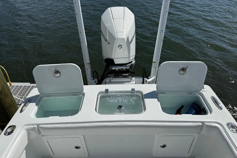 Slide: The Image of Andros Tarpon 26 boat with Mercury engine, 2023 model. - 23