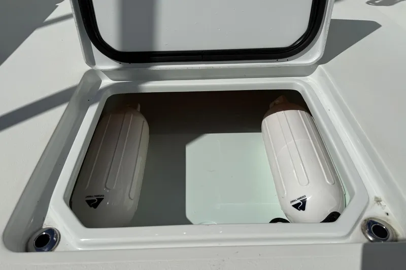 Slide: The Image of Storage compartment in Andros Tarpon 26 boat, 2023 model. - 30