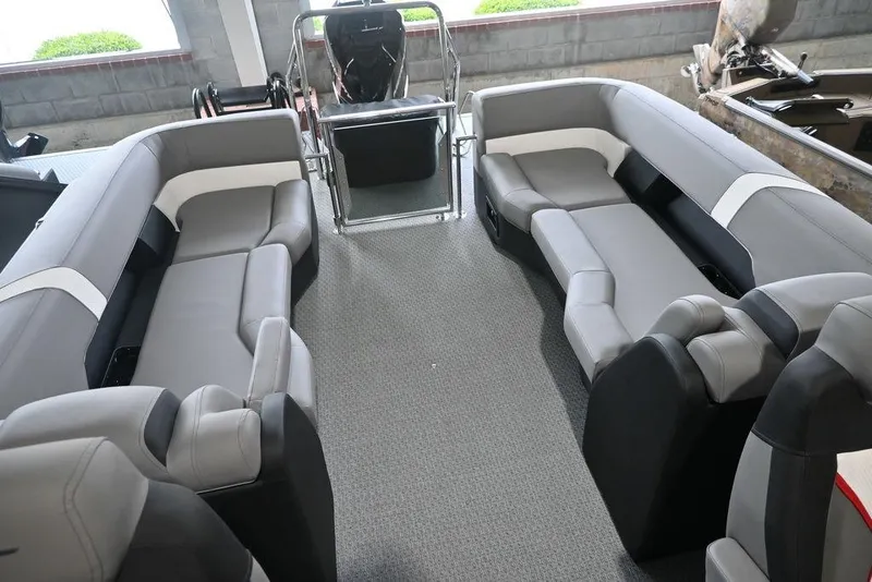 Slide: The Image of Luxurious interior of 2026 Evotti 723QL boat with spacious seating and modern design. - 16