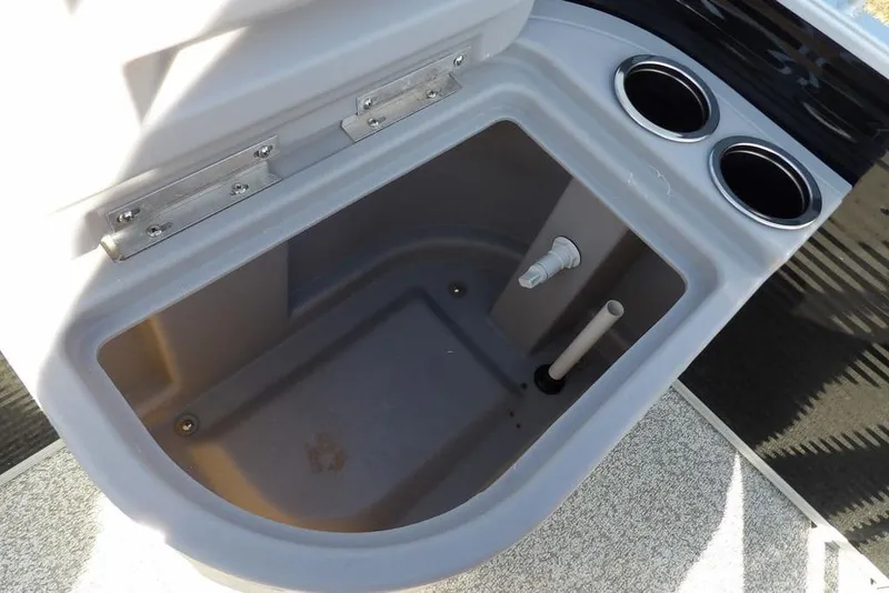 Slide: The Image of Bennington 20 SFV 2020 boat sink with dual cup holders. - 11