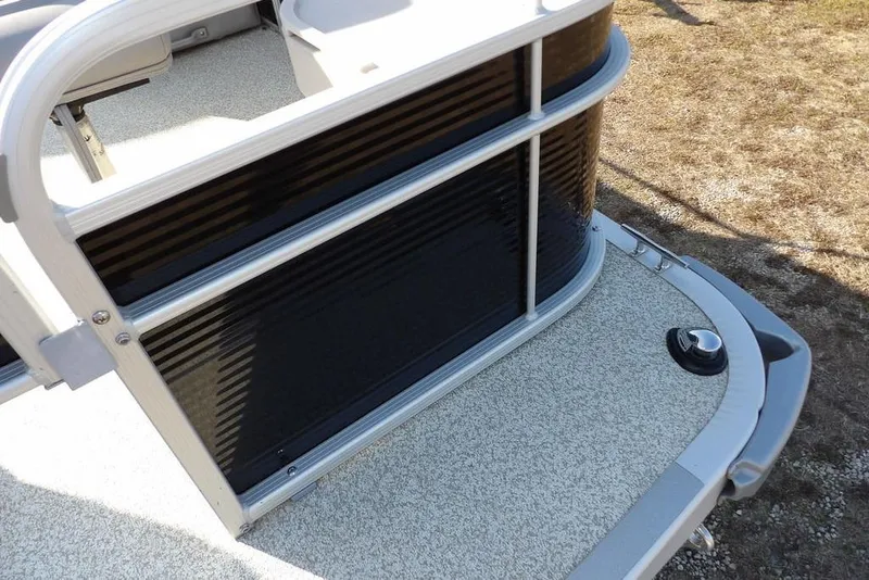 Slide: The Image of 2020 Bennington 20 SFV pontoon boat, close-up of deck and railing. - 12