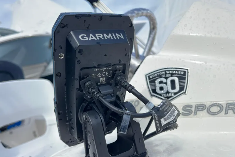 Slide: The Image of Garmin device on 2018 Boston Whaler 170 Super Sport, celebrating 60 years. - 6