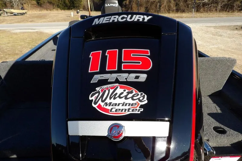 Slide: The Image of Mercury 115 Pro outboard motor on 2025 Lund 1775 Adventure SS boat. - 39