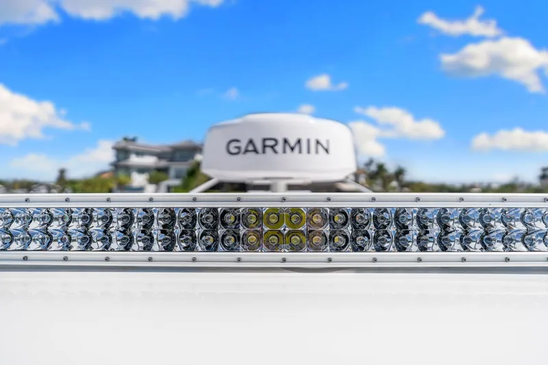Slide: The Image of Garmin radar on Onslow Bay 37 TE 2024 boat. - 37