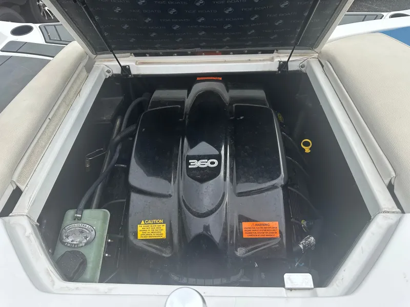 Slide: The Image of Engine compartment of a 2016 Tigé R20 boat with 360 HP engine. - 8