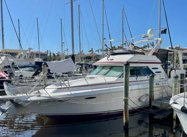 Slide: The Image of Sea Ray 410 Aft Cabin 1987 - 1