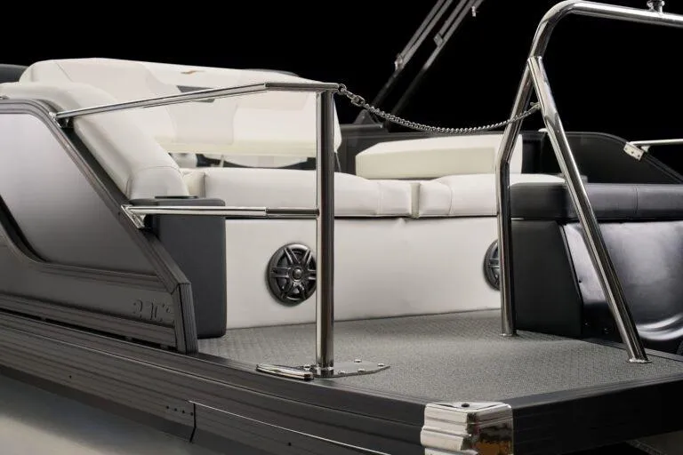 Slide: The Image of Manufacturer Provided Image: 2026 Evotti 521CS luxury boat interior with sleek seating and modern design elements. - 23