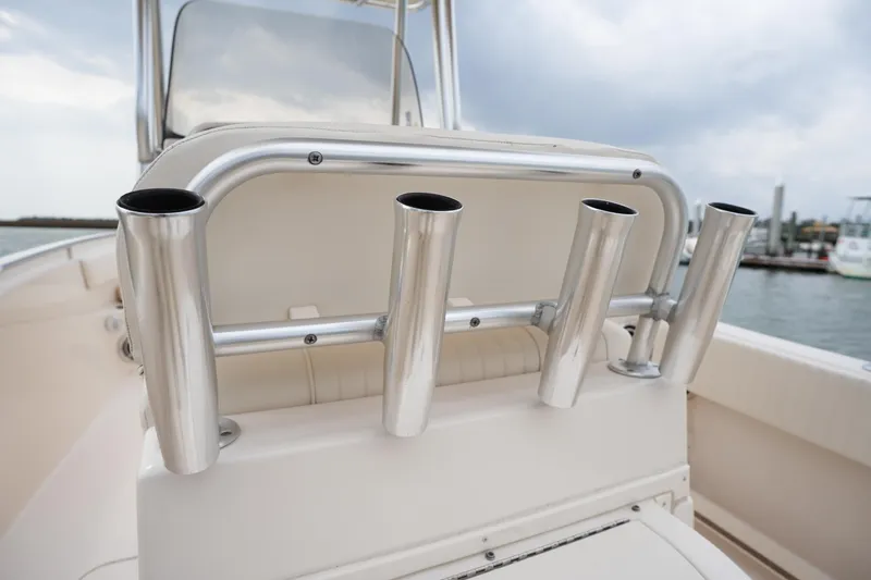 Slide: The Image of 2014 Grady-White Fisherman 209 boat with stainless steel rod holders. - 16