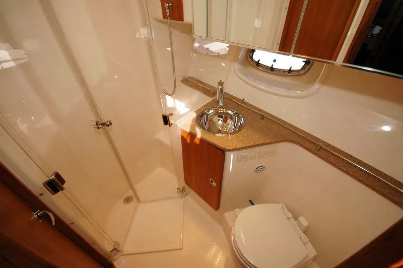 Slide: The Image of Interior view of Tiara Yachts 3900 Open 2012 bathroom. - 28