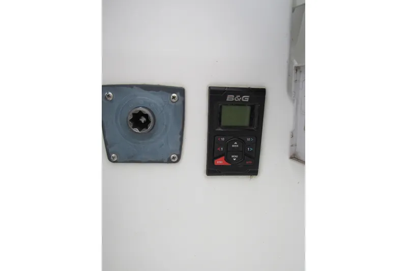 Slide: The Image of B&G control panel on 2002 Beneteau First 40.7 yacht dashboard. - 24