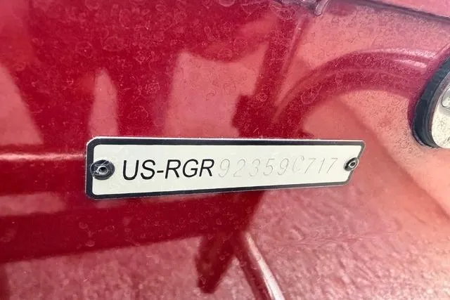 Slide: The Image of 2017 Ranger VS1780 identification plate on red surface. - 3