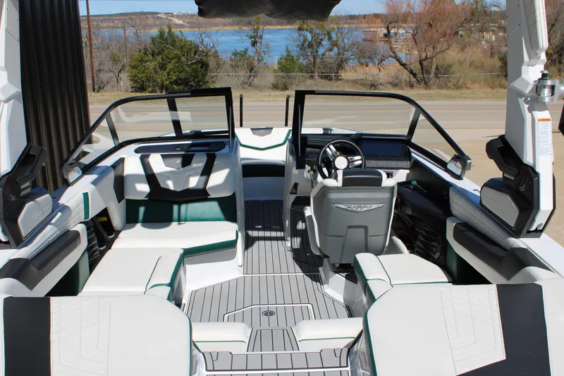 Slide: The Image of 2021 Nautique Super Air Nautique G21 interior with sleek design and modern features. - 10