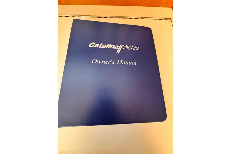 Slide: The Image of Catalina Yachts Owner's Manual for 1995 Catalina 36 MkII sailboat. - 27