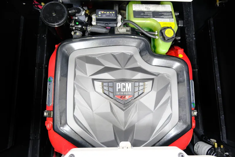Slide: The Image of Engine compartment of 2023 Nautique G23 with PCM engine. - 18