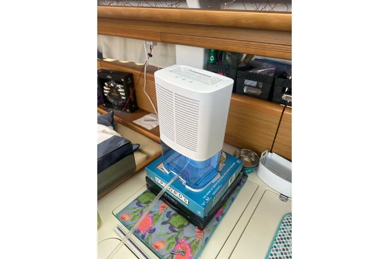 Slide: The Image of Dehumidifier on Jeanneau Sun Odyssey 45 DS yacht interior, 2008 model. - 21