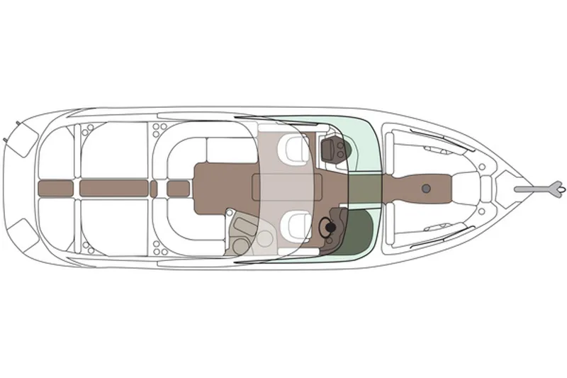 Slide: The Image of Manufacturer Provided Image: Top view layout of 2013 Rinker Captiva 276 BR boat. - 40