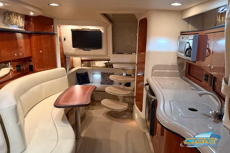Slide: The Image of Luxurious interior of 2007 Sea Ray Sundancer 320 yacht with modern amenities. - 13