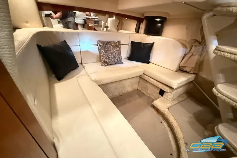 Slide: The Image of Luxurious interior of 2007 Sea Ray Sundancer 320 yacht with plush seating and cushions. - 20