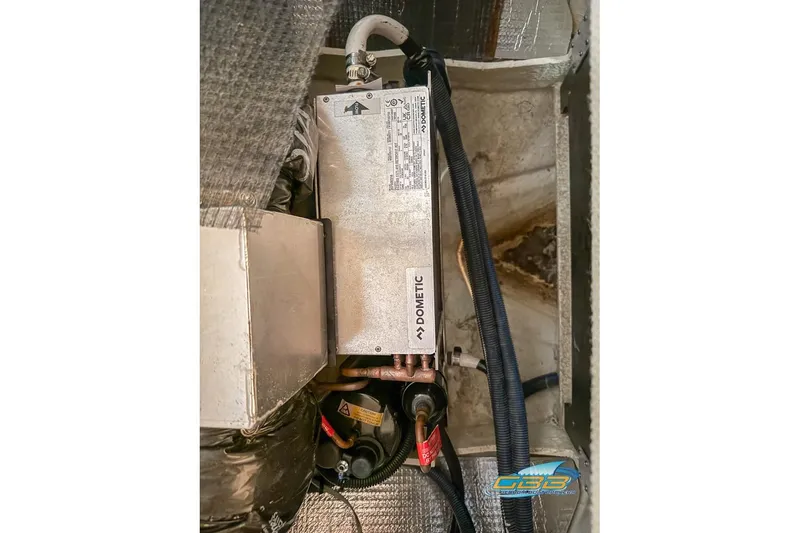 Slide: The Image of Dometic unit in 2007 Sea Ray Sundancer 320 engine compartment. - 50