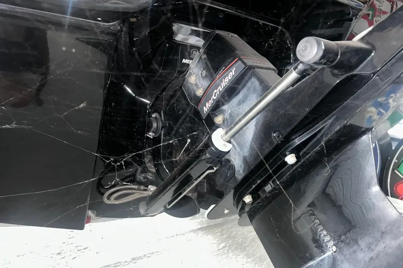 Slide: The Image of 2017 Bayliner VR6 Bowrider I/O with MerCruiser engine detail. - 29