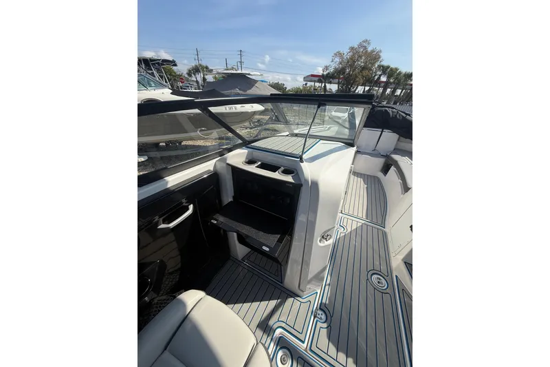 Slide: The Image of 2023 Yamaha Boats AR250 interior with sleek design and modern features. - 9