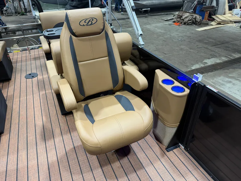 Slide: The Image of Bentley Pontoons Legacy 200HP QSB 223 Swingback Tritoon 2026 - 11