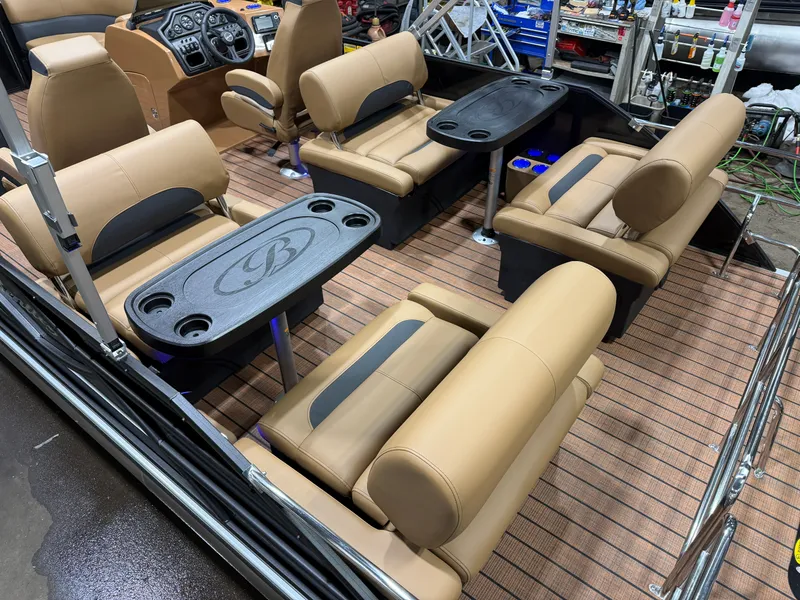 Slide: The Image of Bentley Pontoons Legacy 200HP QSB 223 Swingback Tritoon 2026 - 5