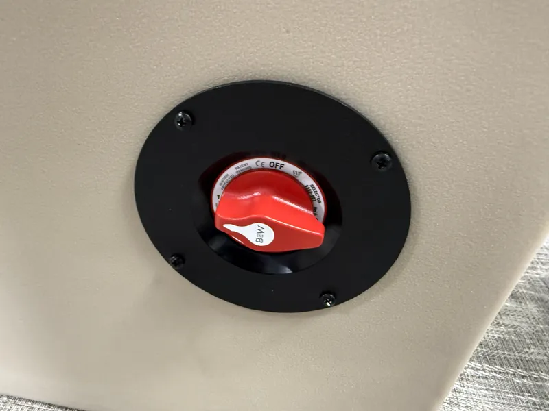 Slide: The Image of Red switch on Bentley Pontoons Legacy 2026 Tritoon. - 24