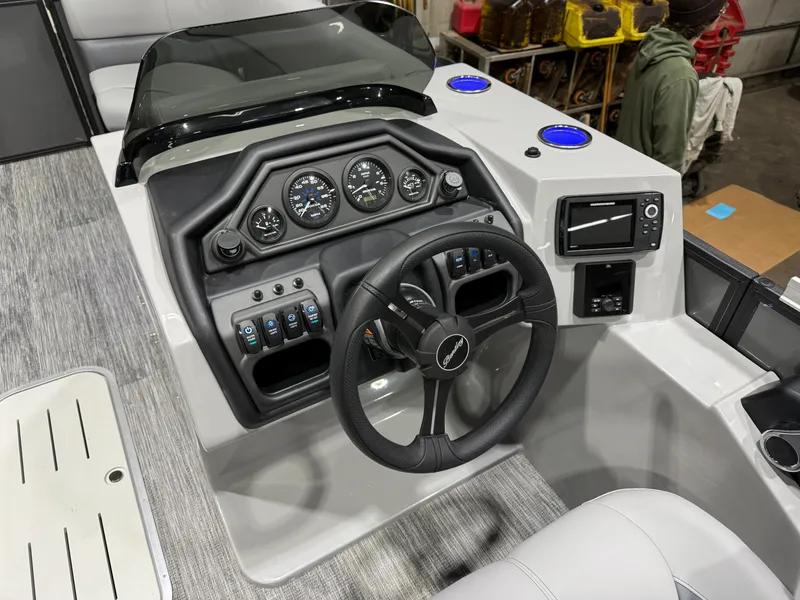 Slide: The Image of Bentley Pontoons Legacy 200HP Swingback 223 Tritoon 2026 - 12