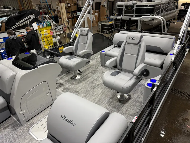 Slide: The Image of Bentley Pontoons Legacy 200HP Swingback 223 Tritoon 2026 - 3